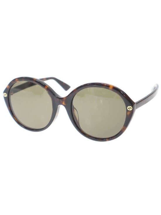 Gucci Round Frame Sunglasses Eyewear Brown main image 9